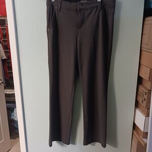 Olive One5One Ensley High Rise Straight Leg Trouser | Size 6/28